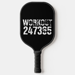 Palas De Pickleball Texto grabado y desgastado Workout 247365 white