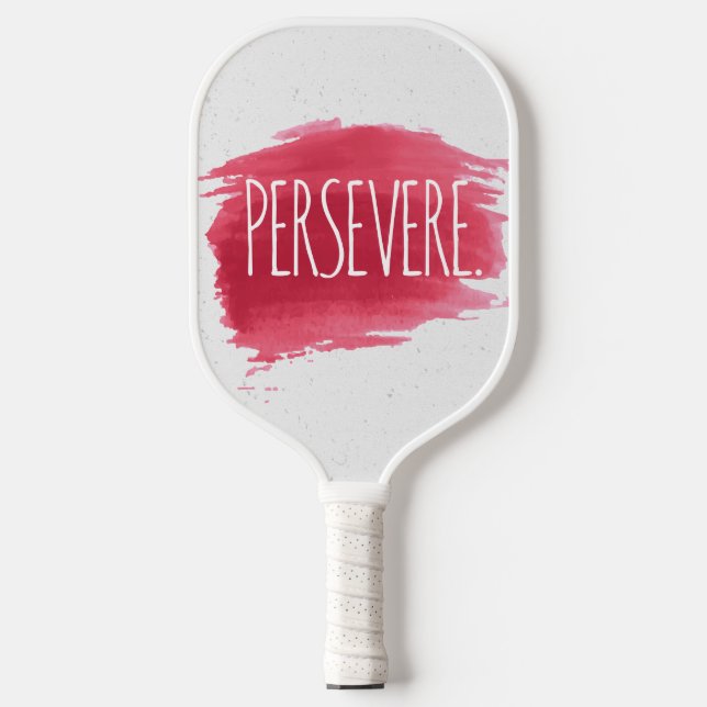 Palas De Pickleball Texto PERSEVERO Sobre Pintura Roja (Anverso)