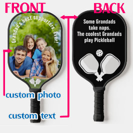Palas De Pickleball 💗 texto Personalizado de dos lados y remo de bola
