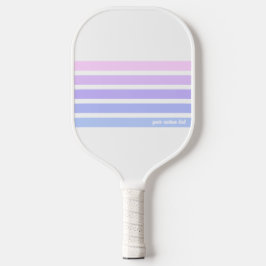 Palas De Pickleball Texto personalizado de las franjas azul púrpura pá