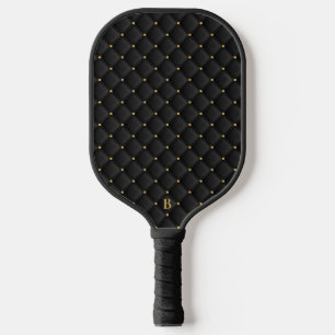Palas De Pickleball Textura cuadrada negra abstracta