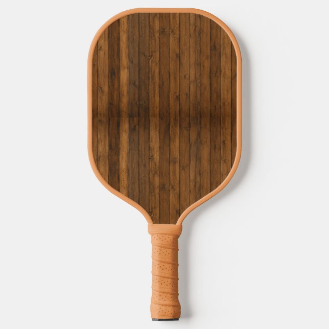 Palas De Pickleball Textura de madera (Anverso)