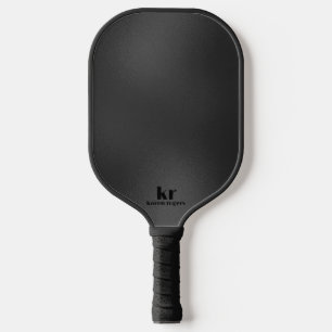 Palas De Pickleball Textura irlandesa gris oscuro y minimalista