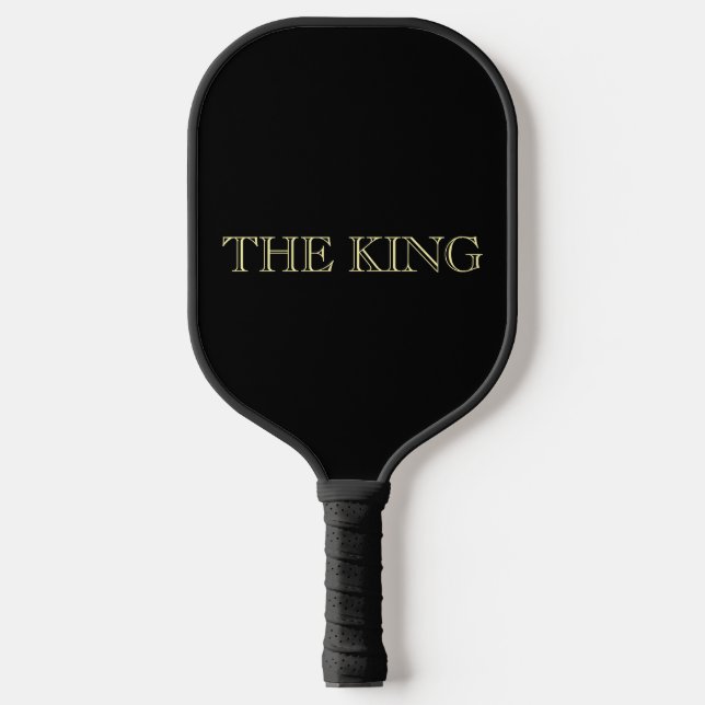 Palas De Pickleball The King Black Gold Luxury Minimal Design (Anverso)