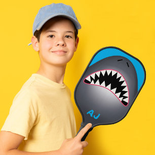 Palas De Pickleball Tiburón de bolas monogramadas