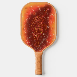 Palas De Pickleball Tigre De Incendio Corriendo A La Marioneta Galaxy