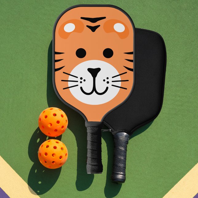 Palas De Pickleball Tigre lindo Personalizado de niños con un Safari d (Subido por el creador)