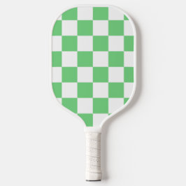 Palas De Pickleball Tile Y2K del tablero de ajedrez verde retro