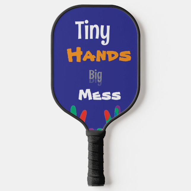 Palas De Pickleball Tiny Hands Big Mess Kids Art (Anverso)
