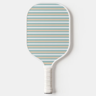 Palas De Pickleball Tiras azules, blancas y sonoras pasteles