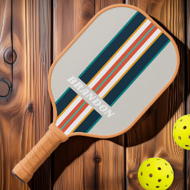 Palas De Pickleball Tiras de la Reunión del Arcoíris del Océano Retro