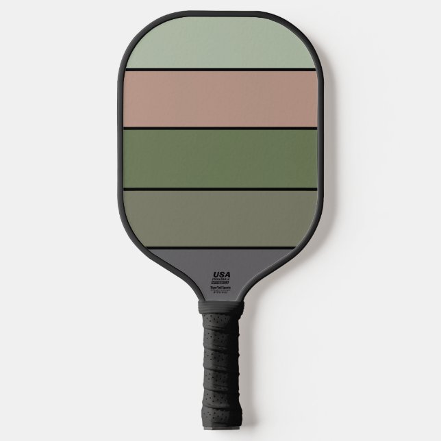 Palas De Pickleball Tiras púrpura de la cáscara de nuez de pistacho (Anverso)