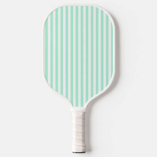 Palas De Pickleball Tiras verdes Pastel Mint (Anverso)