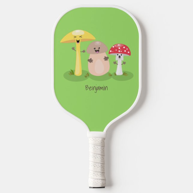 Palas De Pickleball Toadstool de hongos de hongo de kawaii (Anverso)