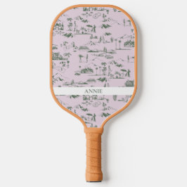 Palas De Pickleball Toile de Hollywood Pink Green