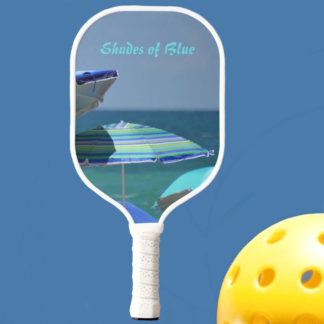 Palas De Pickleball Tonos del Personalizable Blue Beach Umbrellas (Subido por el creador)