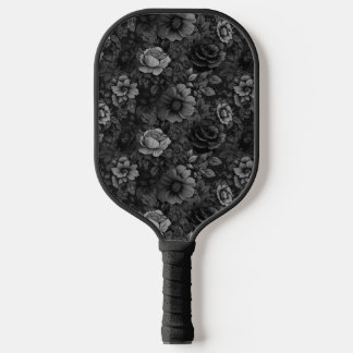 Palas De Pickleball Tonos mudos de flor gris