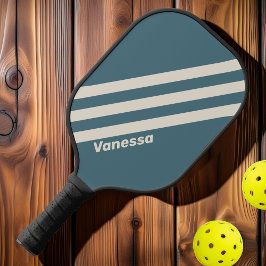 Palas De Pickleball Tormenta retro tres bandas con nombre