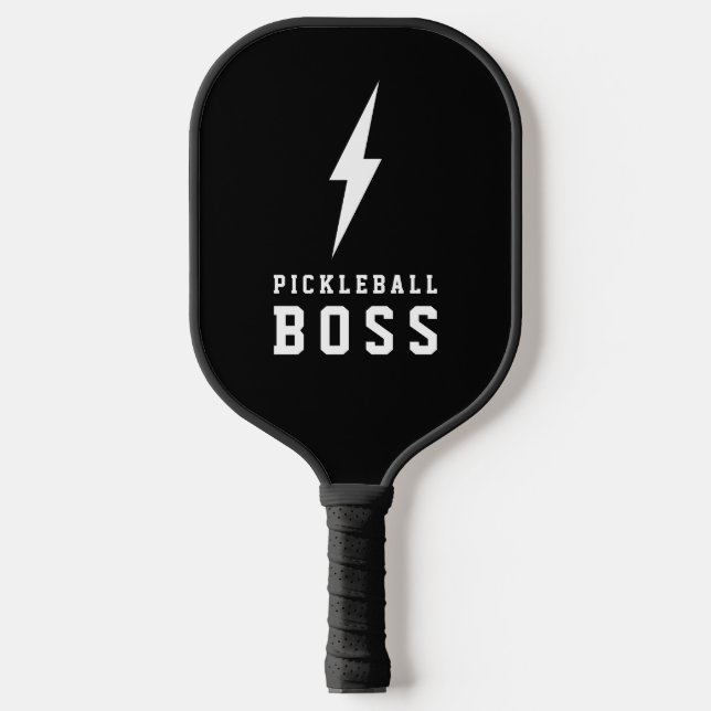Palas De Pickleball Tornillo de luz y monograma del jefe del baloncest (Anverso)