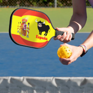 Palas De Pickleball Toro negro de bandera española