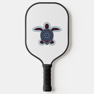 Palas De Pickleball Tortuga de arte aborigen australiana