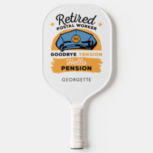 Palas De Pickleball Trabajador Postal Jubilado Regalo Personalizado de
