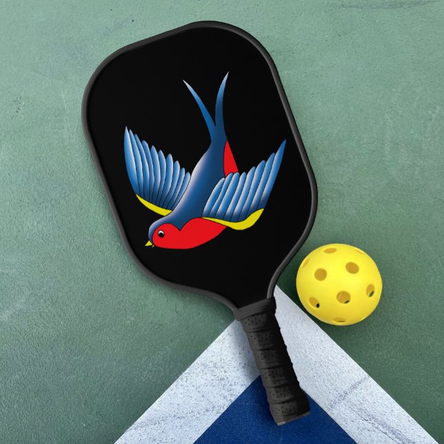 Palas De Pickleball Tragar el tatuaje azul rojo (Subido por el creador)