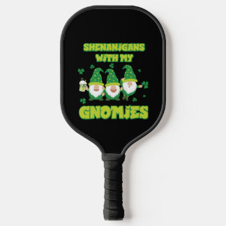 Palas De Pickleball travesuras con mis gnomos día de san patricio gnom