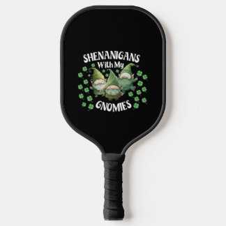 Palas De Pickleball Travvesuras Con Mis Gnomies Día De San Patricio Gn