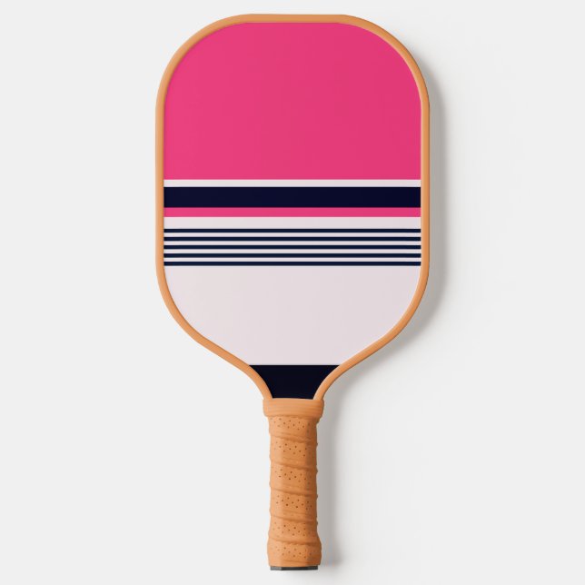 Palas De Pickleball Trazo Pastel Rosa (Anverso)