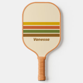 Palas De Pickleball Trébol del amanecer a través de rayas con nombre
