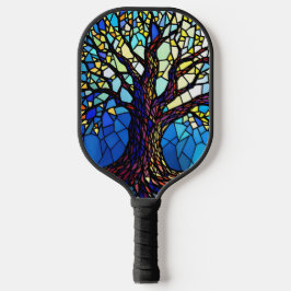 Palas De Pickleball Tree of Life Shattered Glass Mosaic
