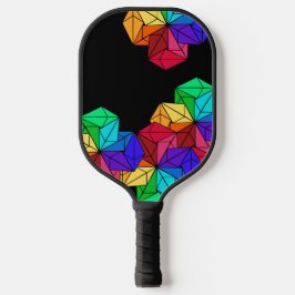 Palas De Pickleball Triángulos de cubo aleatorio de arco iris brillant