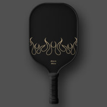 Tribal de la llama del oro negro de fuego elegante