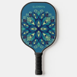 Palas De Pickleball Trippy Psicodélico Ojos Floral Surreal Arte