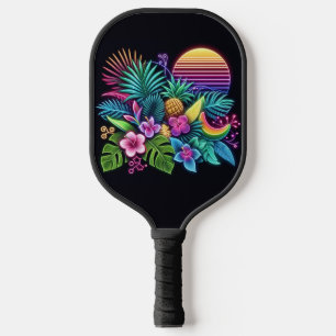 Palas De Pickleball Tropical neón colorido/hawaiano