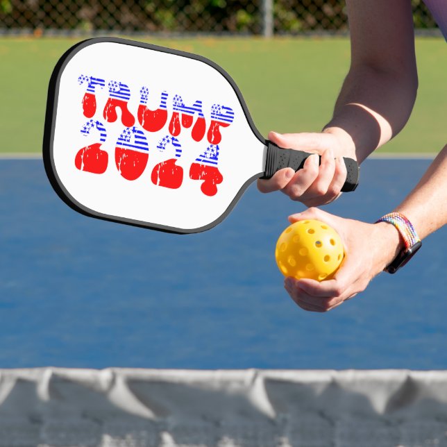 Palas De Pickleball Trump 2024 Patriótico Groovy Retro (in situ)