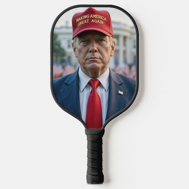 Palas De Pickleball Trump con Gorra rojo MAGA (Anverso)