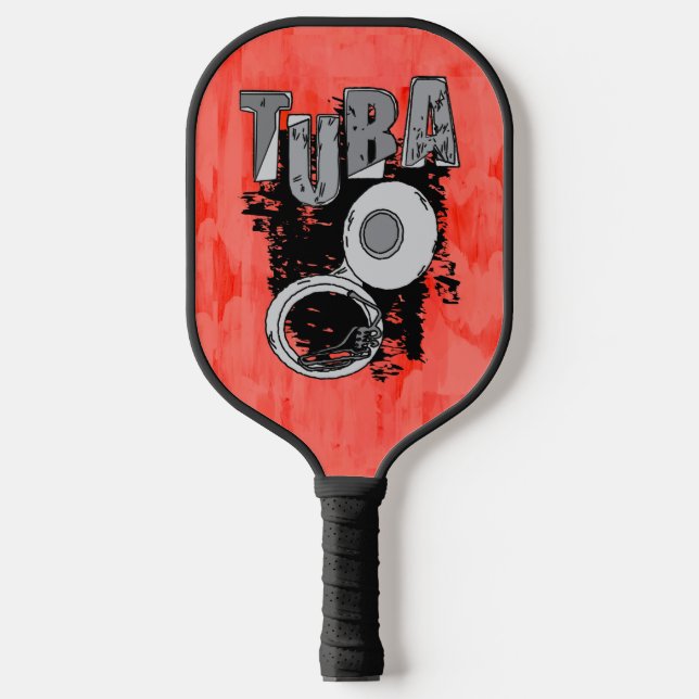 Palas De Pickleball Tuba y texto esquemáticos (Anverso)