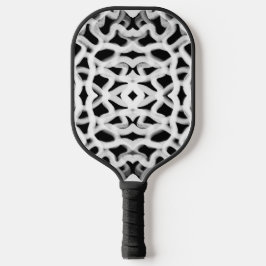 Palas De Pickleball Tubular blanco en negro