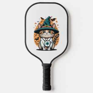 Palas De Pickleball Turno de noche línea de un gato de enfermera con m