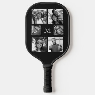 Palas De Pickleball TUS FOTOS convierten en monograma a B & W personal