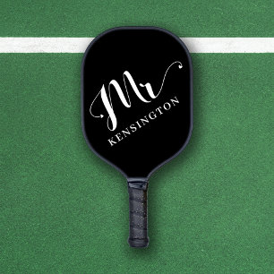 Palas De Pickleball Typografía personalizada del Sr. Newlyw