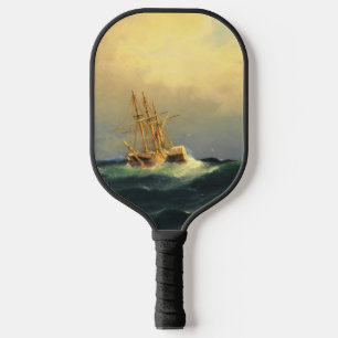 Palas De Pickleball Un barco de vapor en una tormenta en el Océano Atl