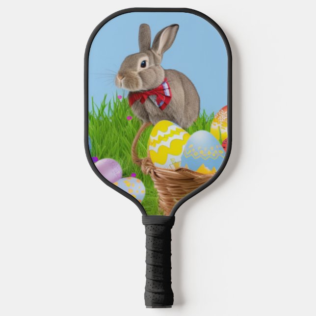 Palas De Pickleball Un lindo conejo de Pascua para un ánimo positivo (Anverso)