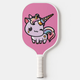 Palas De Pickleball Un lindo unicornio kawaii