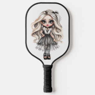 Palas De Pickleball Una Colección de Diseños de Halloween de una Chica