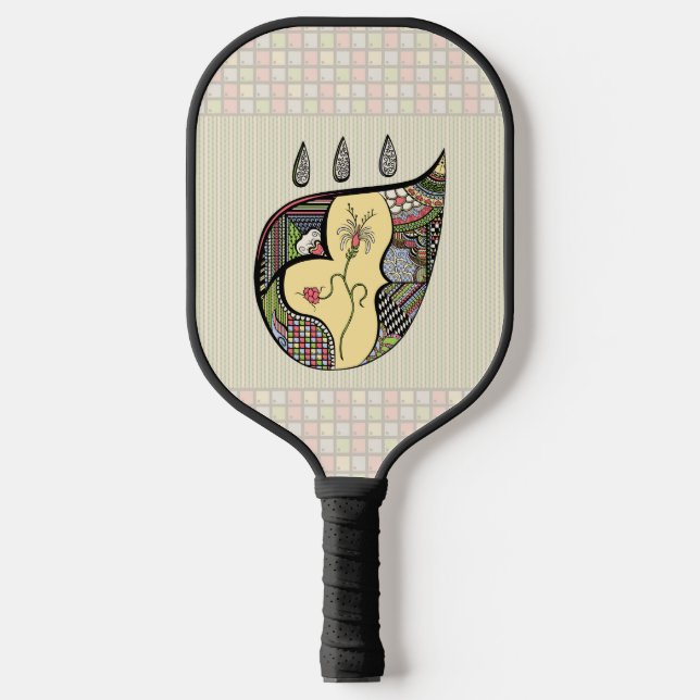 Palas De Pickleball Una flor dentro (Anverso)
