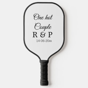 Palas De Pickleball Una letra inicial de nombre de pareja caliente tex