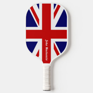 Palas De Pickleball Union Jack - Bandera del Reino Unido - Personaliza